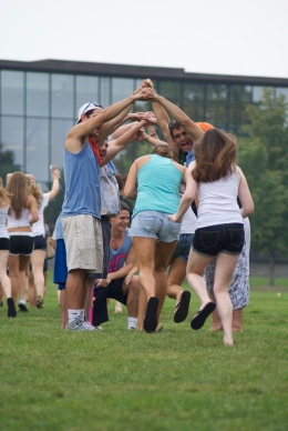 Since the Board of Trustees decided to reevaluate Greek life in three years, underclassmen have had mixed reviews about Greek life on campus. Above, new Greek members celebrate bid day.