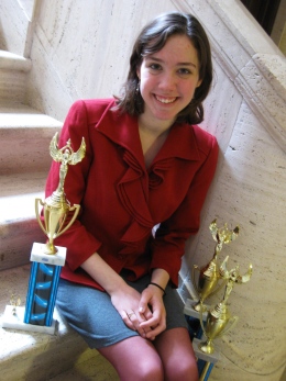 Angela Wnek ‘13 won the tournament in Dramatic Interpretation, Persuasion, and Poetry this past weekend at Emerson College.